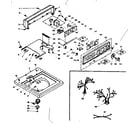 Kenmore 1106304750 top and console assembly diagram