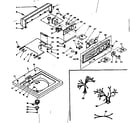 Kenmore 1106305701 top and console assembly diagram