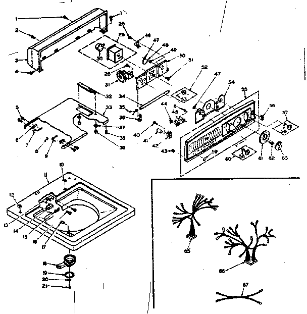 Top and console assembly