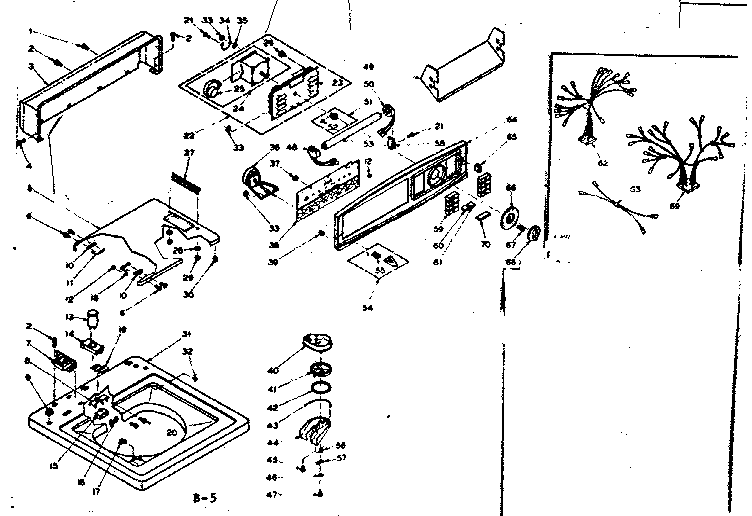 Top and control assembly