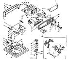 Kenmore 1106305801 top and console assembly diagram