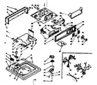 Kenmore 1106305802 top and console assembly diagram