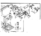 Kenmore 1106304804 top and console assembly diagram
