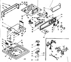 Kenmore 1106304855 top and console assembly diagram