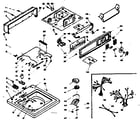 Kenmore 1106305856 top and console assembly diagram