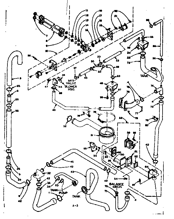 Washer-dryer water system