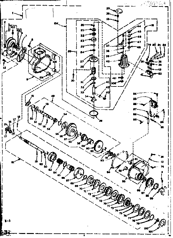 Speed changer assembly