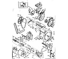 Kenmore 1106309800 blower cylinder pump & motor diagram
