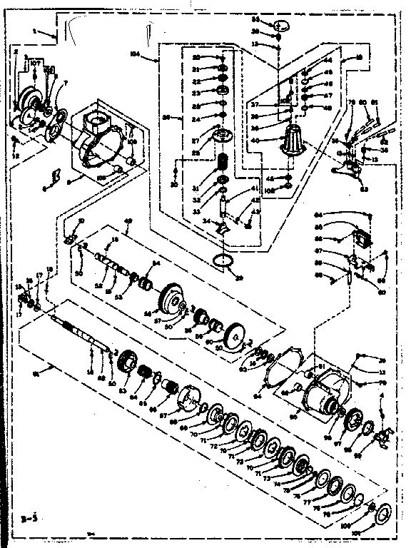 Speed changer assembly