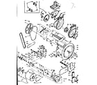 Kenmore 1106309810 blower, cylinder, pump and motor diagram