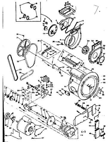 Blower, cylinder, pump and motor