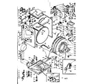Kenmore 1106309810 base and tank assembly diagram