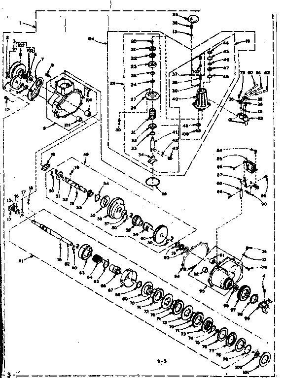 Speed changer assembly