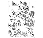 Kenmore 1106310800 blower, cylinder, pump and motor diagram