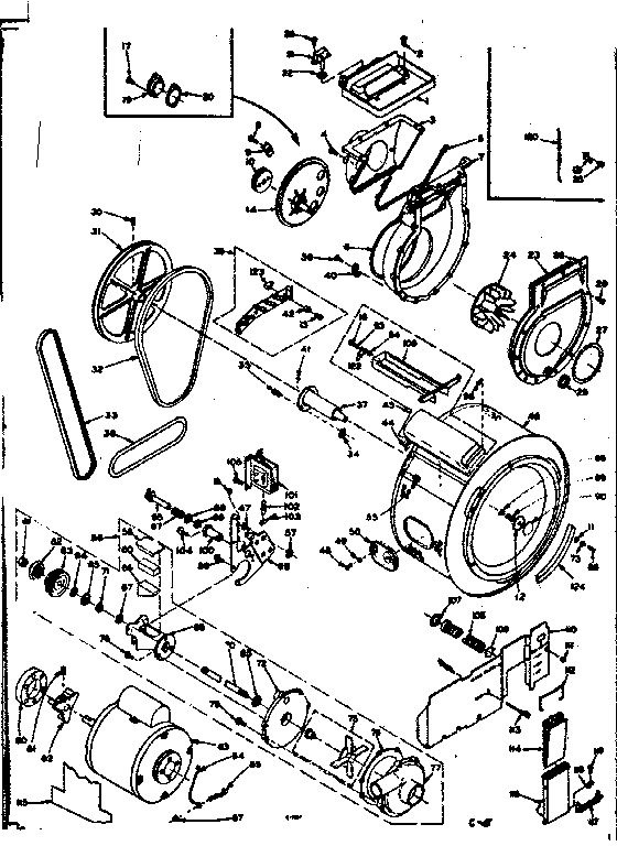 Blower, cylinder, pump and motor