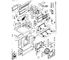 Kenmore 1106310800 top and front assembly diagram