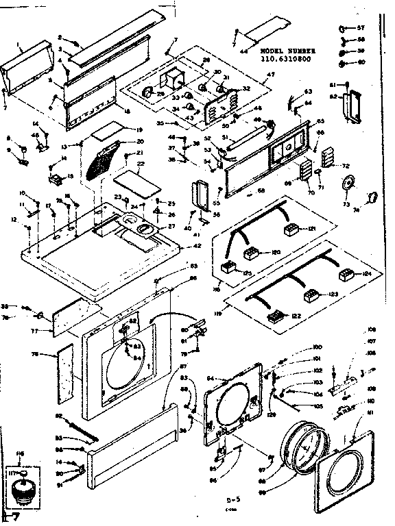 Top and front assembly