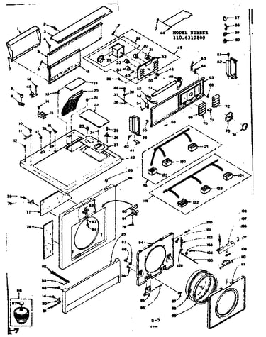 Top and front assembly