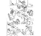 Kenmore 1106310810 blower, cylinder, pump & motor diagram