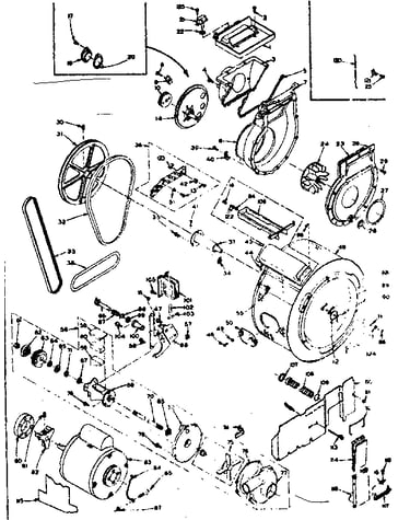 Blower, cylinder, pump & motor