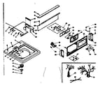Kenmore 1106315711 top and console assembly diagram