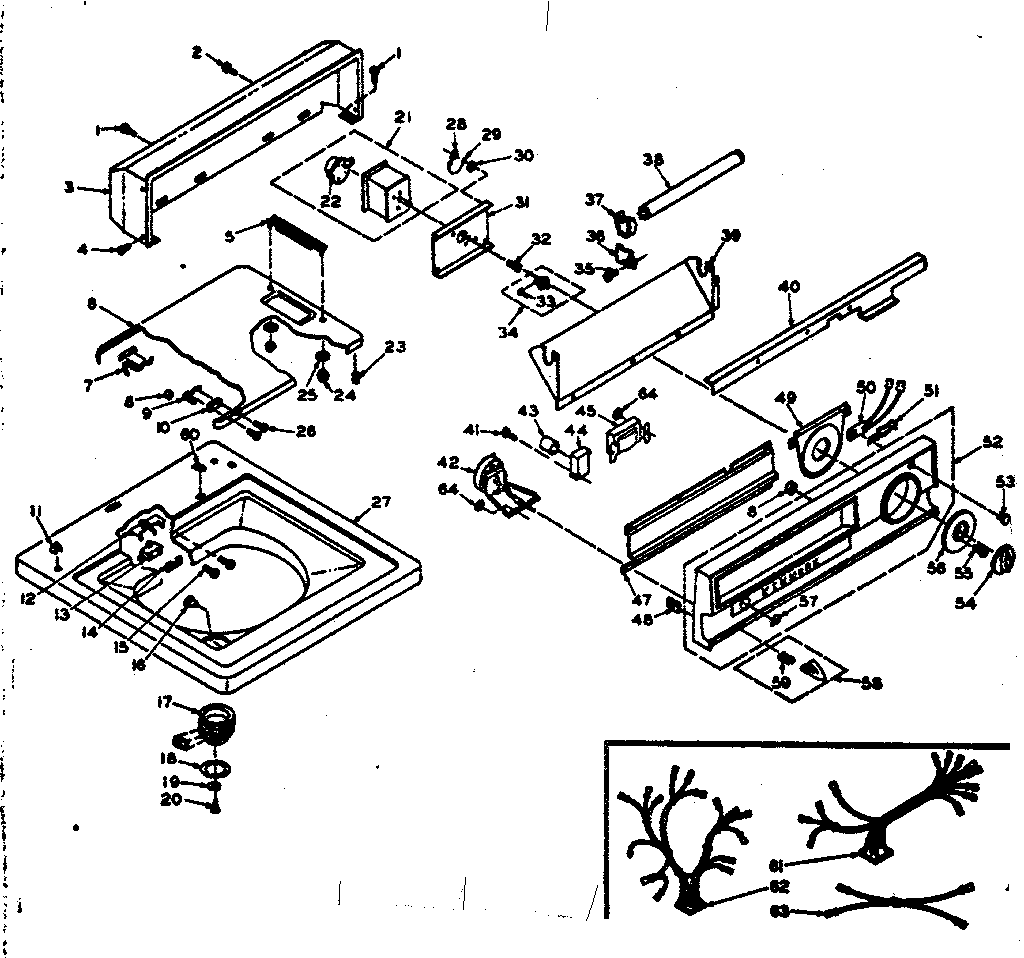 Top and console assembly