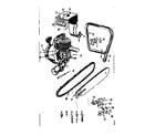 Craftsman 91760037 engine/ chain and guide bar diagram