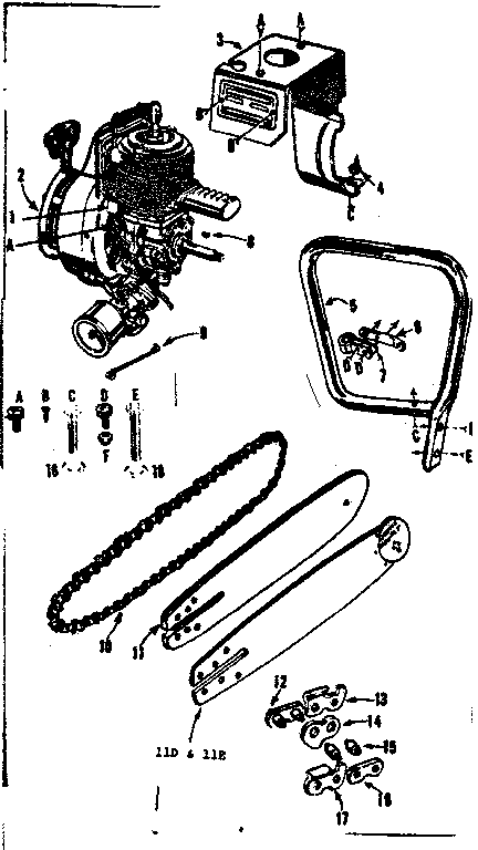 ENGINE / CHAIN AND GUIDE BAR