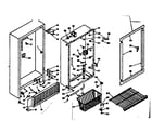 Kenmore 1066323172 freezer cabinet parts diagram
