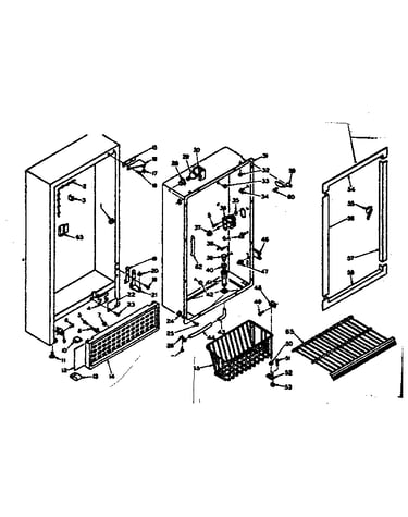 Freezer cabinet parts