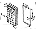 Kenmore 1066323172 freezer door parts diagram