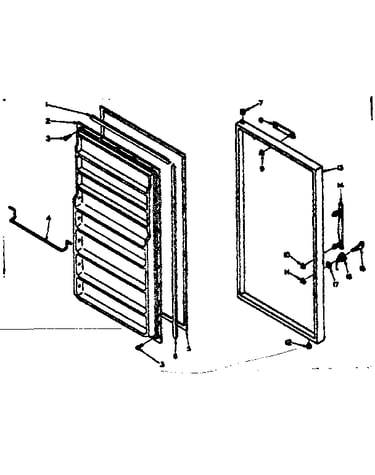 Freezer door parts