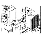Kenmore 1066323172 freezer unit parts diagram