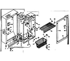 Kenmore 1066323211 freezer cabinet parts diagram