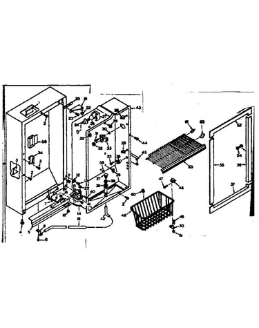 Freezer cabinet parts