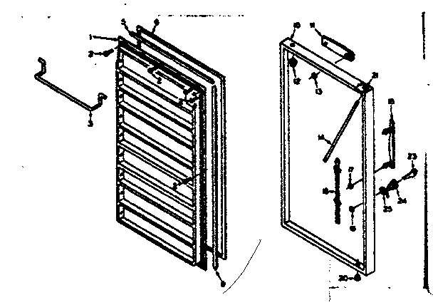Freezer door parts