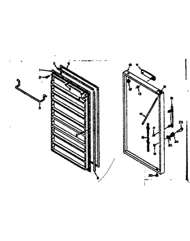 Freezer door parts