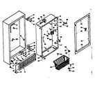 Kenmore 1066327150 cabinet parts diagram
