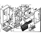 Kenmore 1066327170 freezer cabinet parts diagram