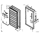 Kenmore 1066327170 freezer door parts diagram
