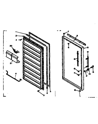 Freezer door parts