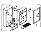 Kenmore 1066328150 freezer cabinet parts diagram