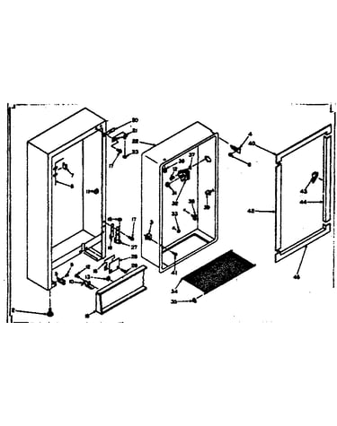 Freezer cabinet parts