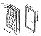 Kenmore 1066328150 freezer door parts diagram