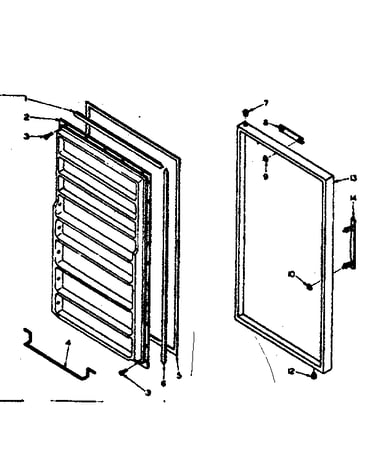 Freezer door parts