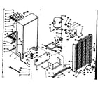 Kenmore 1066328150 freezer unit parts diagram