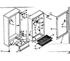 Kenmore 1066328170 freezer cabinet parts diagram