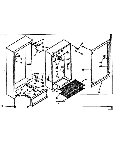 Freezer cabinet parts