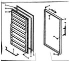 Kenmore 1066328170 freezer door parts diagram
