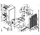 Kenmore 1066328170 freezer unit parts diagram
